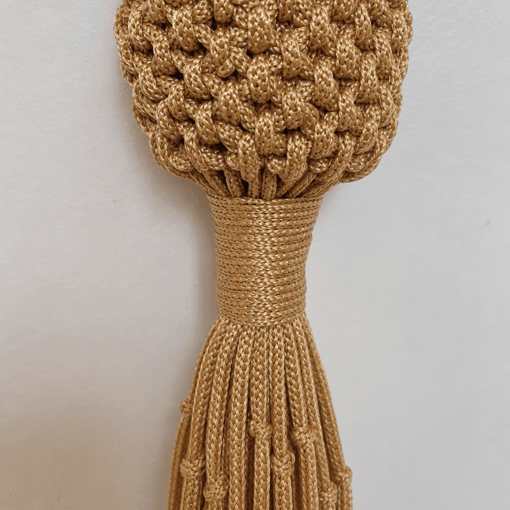 Porte-Plante Macramé Moutarde