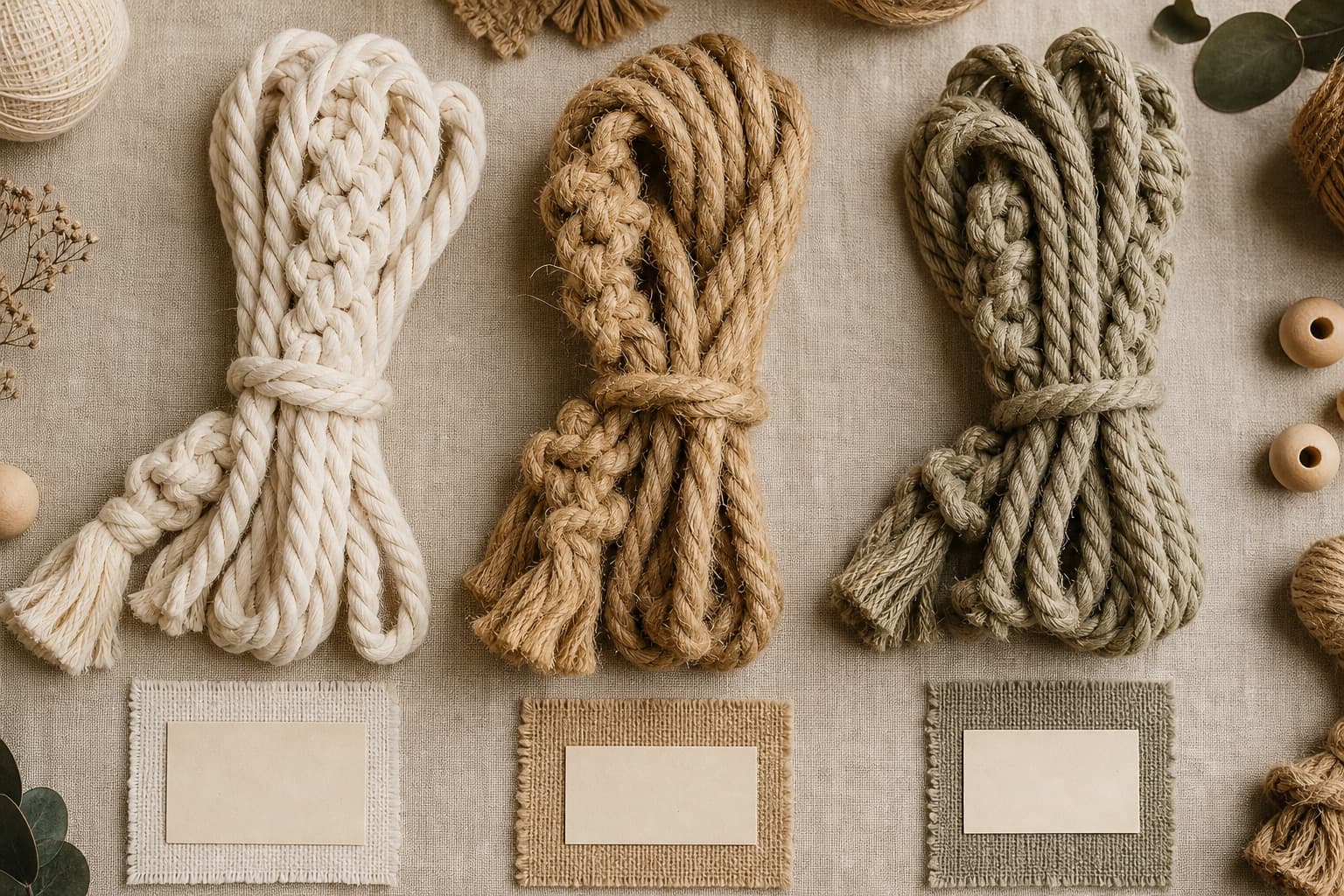 Macramé et écoresponsabilité : matières durables et upcycling