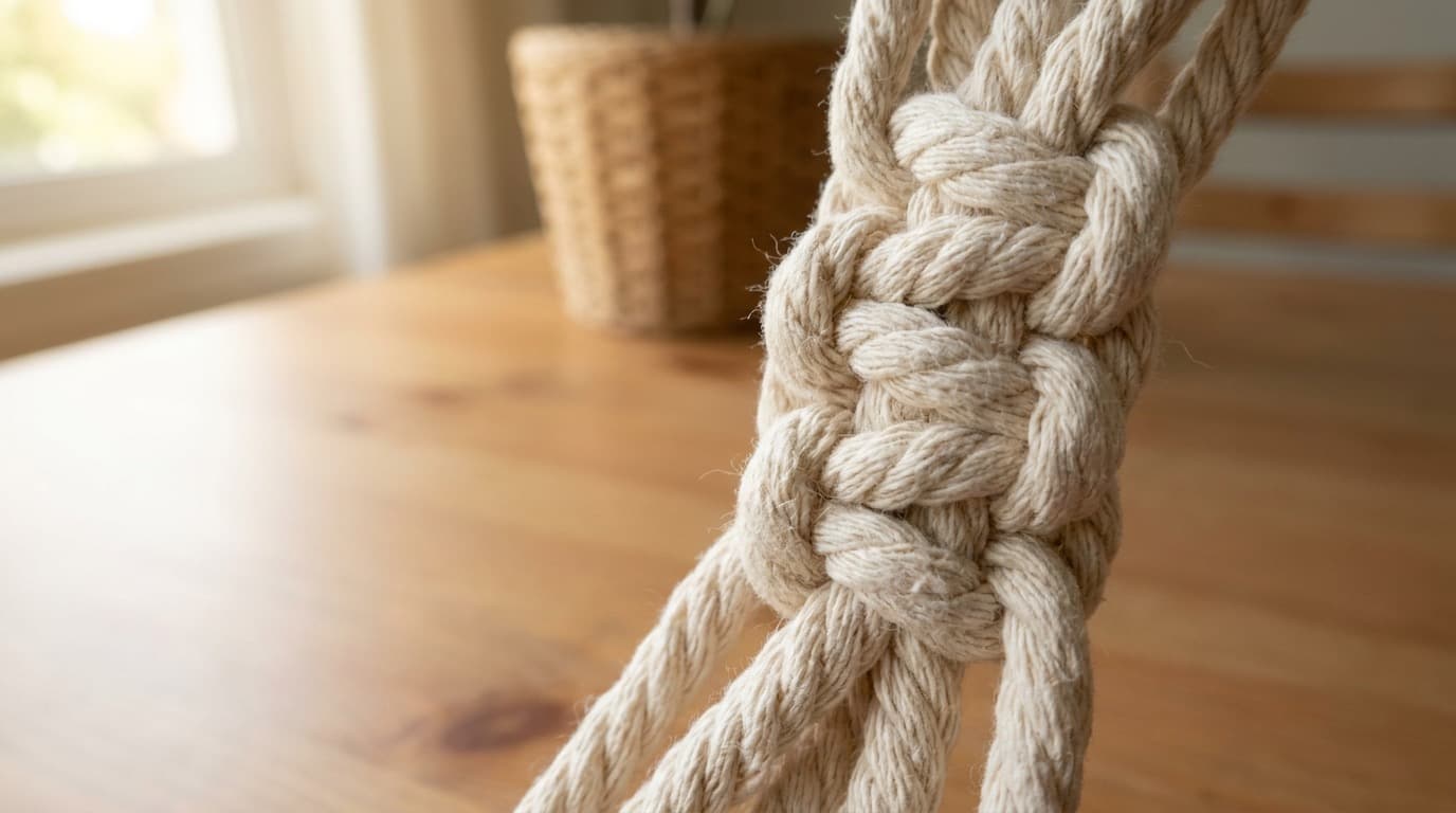 Macramé fait main vs macramé industriel : les différences